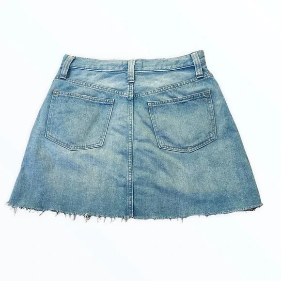Madewell Rigid Denim A-Line Mini Skirt - Picture 3 of 6
